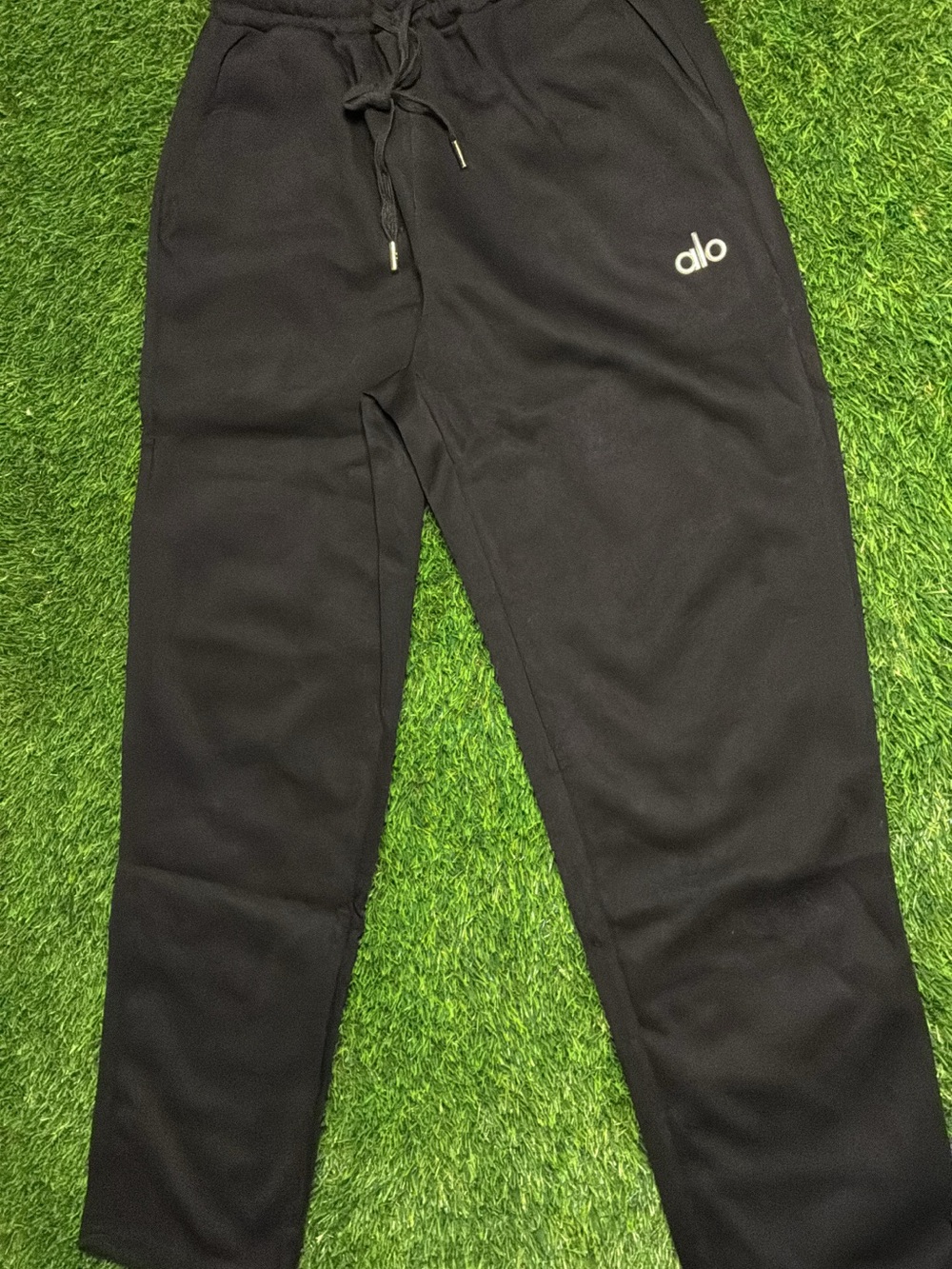 ALO Yoga Kids Black Jogger Pants with Drawstring Waist